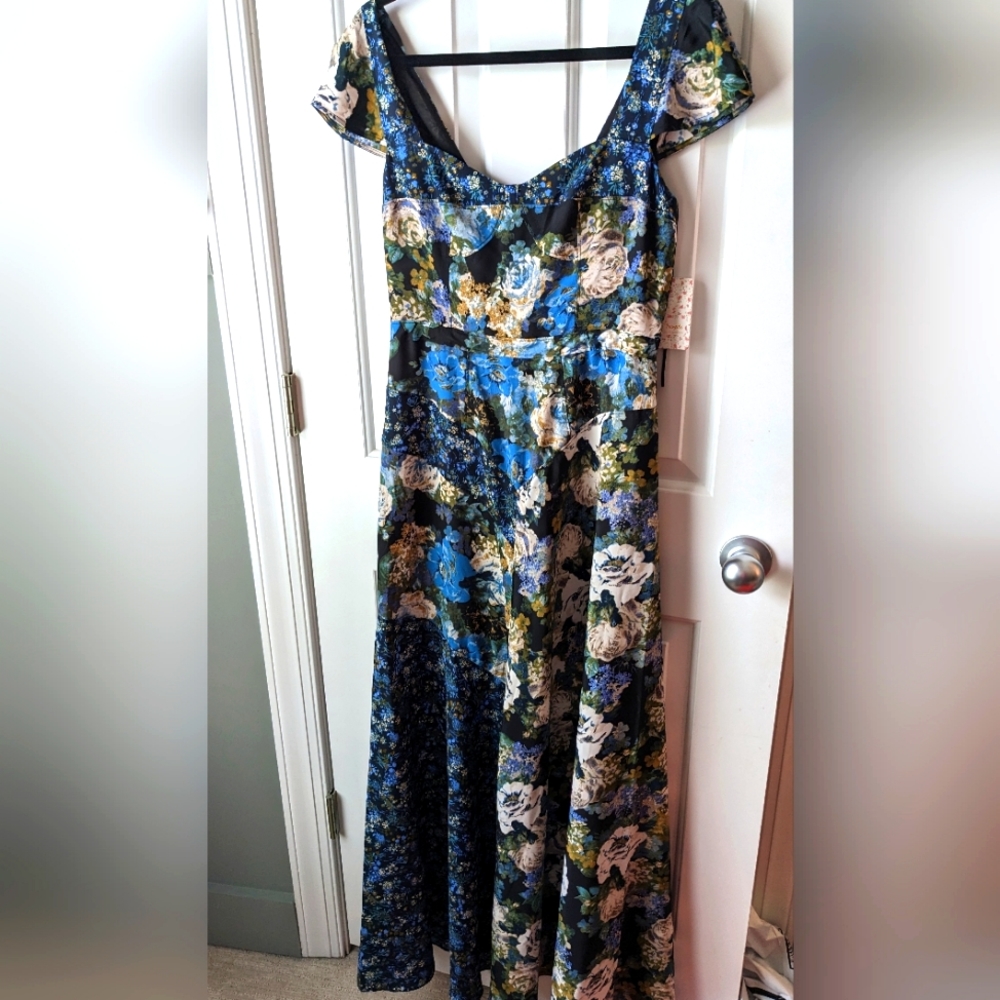 Free People patchwork maxi dress